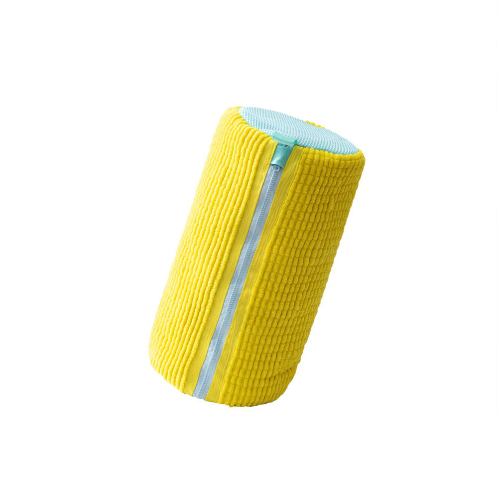 NNEDSZ Yellow Shoe Laundry Bags - Mesh Protective Washing Bags for Shoes with Zipper Design