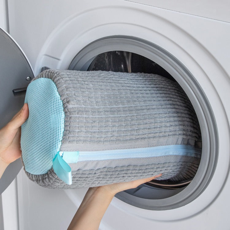 NNEDSZ Yellow Shoe Laundry Bags - Mesh Protective Washing Bags for Shoes with Zipper Design