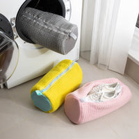 NNEDSZ Yellow Shoe Laundry Bags - Mesh Protective Washing Bags for Shoes with Zipper Design